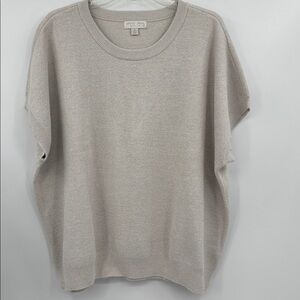 Barefoot Dreams Cozy Chic Ultra Lite Dolman Short Sleeve knit Pullover Size 2X